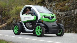 Home Groene verpakkingsmaterialen en elektrische bezorgvoertuigen symbolen voor duurzaamheid in zakelijk verzenden
